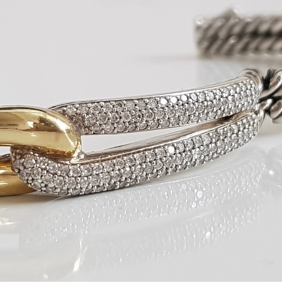 David Yurman Labyrinth Diamond Bracelet with 18k Gold - Picture 3 of 10
